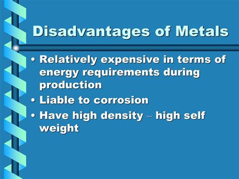 non ferrous metals disadvantages